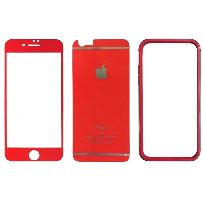 محافظ صفحه نمایش و پشت گوشی ام تی چهار مدل AS115001086 مناسب برای گوشی موبایل اپل iPHONE 6 Plus / 6S Plus به همراه بامپر