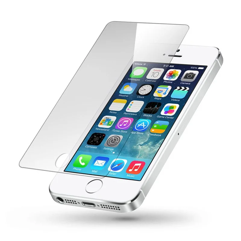 محافظ صفحه نمایش مدل Tempered 9H مناسب برای گوشی موبایل اپل iPhone 5/5s/SE